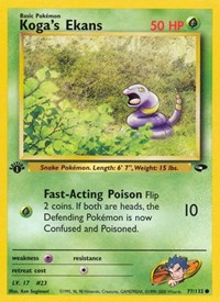 Koga's Ekans (077/132) [Gym Challenge]