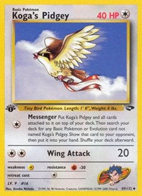 Koga's Pidgey (49) (049/132) [Gym Challenge (Unlimited)]