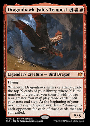 Dragonhawk, Fate's Tempest (132) [Bloomburrow]