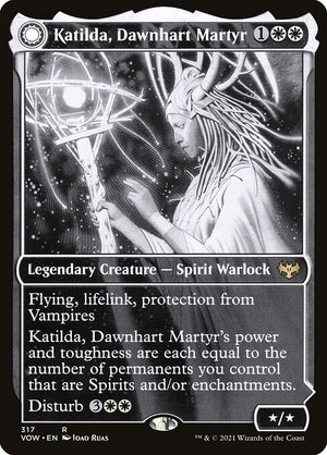 Katilda, Dawnhart Martyr // Katilda's Rising Dawn (317) [Innistrad: Crimson Vow] [Showcase]