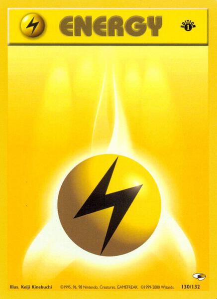 Lightning Energy (130/132) [Gym Heroes (Unlimited)]