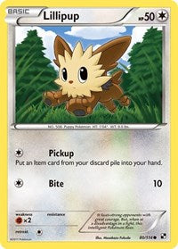Lillipup (80) (80/114) [Black and White]