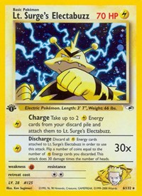 Lt. Surge's Electabuzz (6) (006/132) [Gym Heroes (Unlimited)]