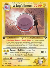 Lt. Surge's Electrode (052/132) [Gym Challenge (Unlimited)]