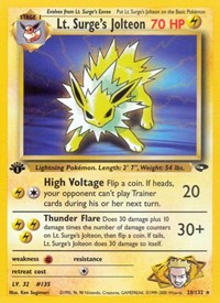 Lt. Surge's Jolteon (028/132) [Gym Challenge (Unlimited)]