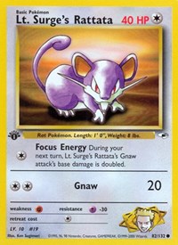 Lt. Surge's Rattata (082/132) [Gym Heroes]