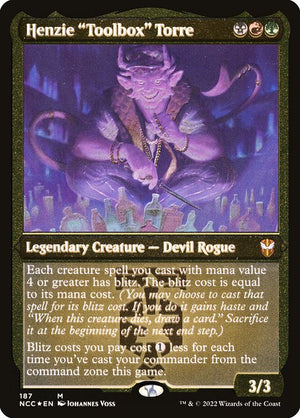 Henzie "Toolbox" Torre (187) [New Capenna Commander] [Etched]