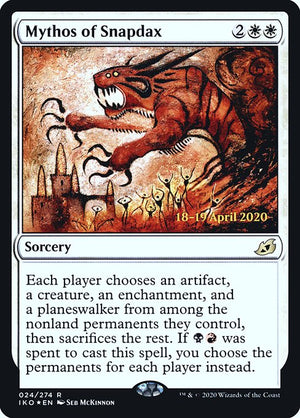 Mythos of Snapdax (24s) [Ikoria: Lair of Behemoths Promos]