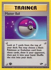 Master Ball (116/132) [Gym Challenge]