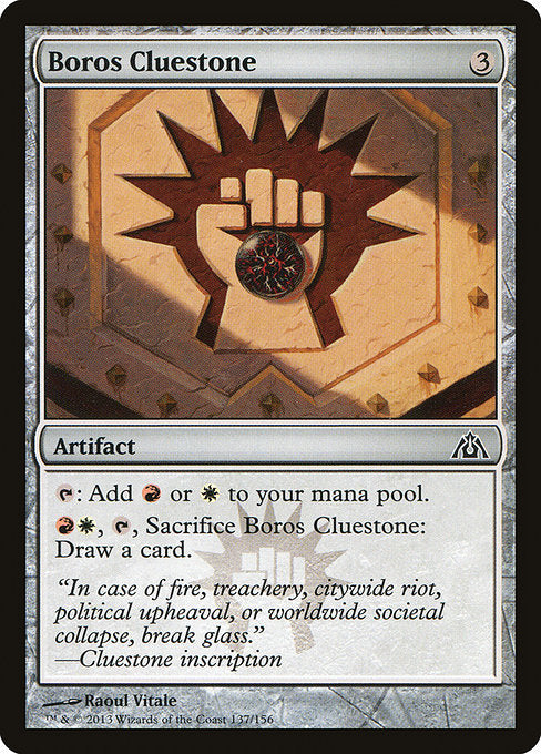 Boros Cluestone (137) [Dragon's Maze]
