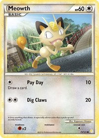 Meowth (75/123) [HeartGold SoulSilver]