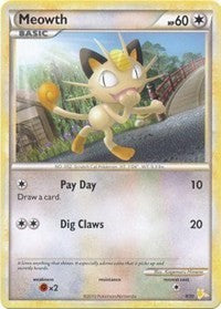 Meowth (#12) (12/30) [HGSS Trainer Kit Gyarados and Raichu]