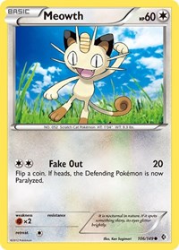 Meowth (106/149) [Boundaries Crossed]