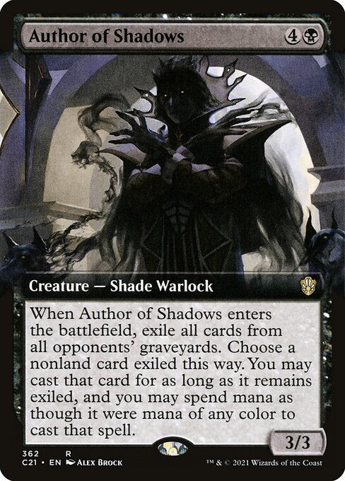 Author of Shadows (362) [Commander 2021] [Extended Art]
