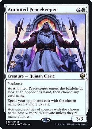Anointed Peacekeeper (2s) [Dominaria United Promos]