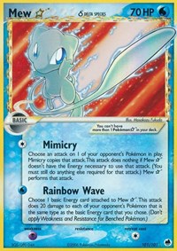 Mew Star (Delta Species) (101/101) [Dragon Frontiers]