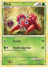 Paras (76/123) [HeartGold SoulSilver]