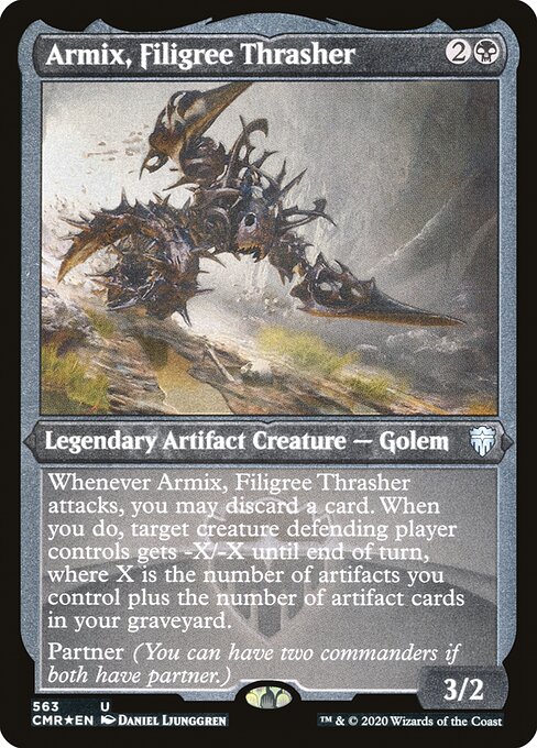 Armix, Filigree Thrasher (563) [Commander Legends] [Etched]