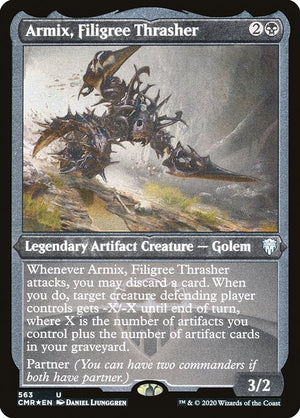 Armix, Filigree Thrasher (563) [Commander Legends] [Etched]