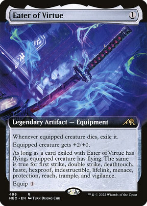 Eater of Virtue (496) [Kamigawa: Neon Dynasty] [Extended Art]
