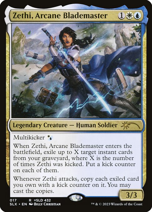 Zethi, Arcane Blademaster (17) [Universes Within]