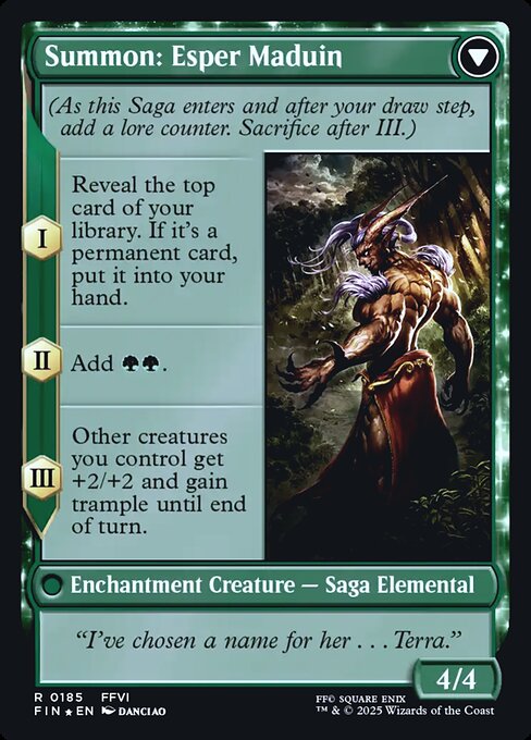 Esper Origins // Summon: Esper Maduin (185s) [Final Fantasy Promos] Reverse