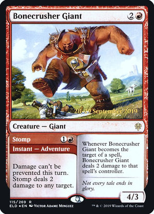 Bonecrusher Giant // Stomp (115s) [Throne of Eldraine Promos]
