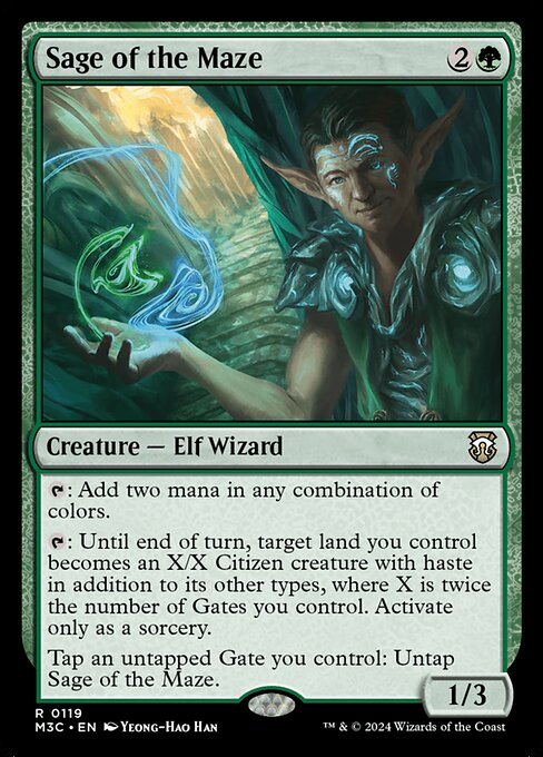 Sage of the Maze (119) [Modern Horizons 3 Commander]