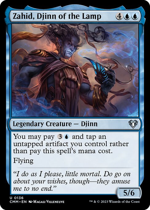 Zahid, Djinn of the Lamp (136) [Commander Masters]