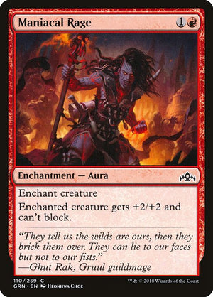Maniacal Rage (110) [Guilds of Ravnica]