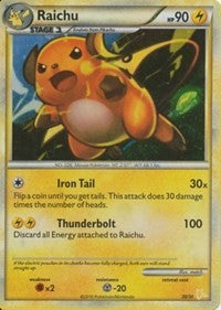 Raichu (#30 Holo) (30/30) [HGSS Trainer Kit Gyarados and Raichu]