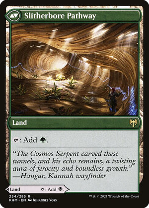 Darkbore Pathway // Slitherbore Pathway (KHM-254) [The List] Reverse