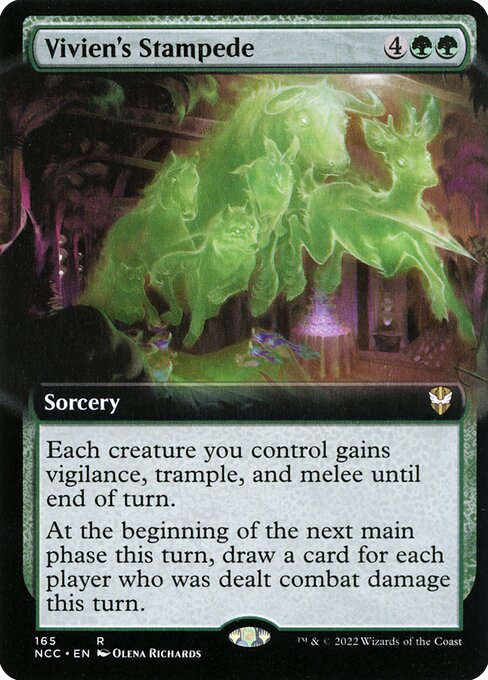 Vivien's Stampede (165) [New Capenna Commander] [Extended Art]