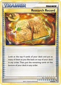 Research Record (84/95) [Call of Legends]