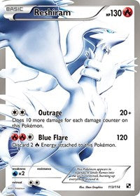 Reshiram (113 Full Art) (113/114) [Black and White]