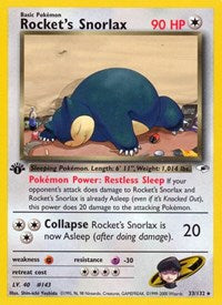 Rocket's Snorlax (033/132) [Gym Heroes]