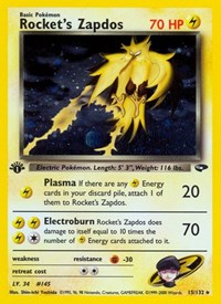 Rocket's Zapdos (015/132) [Gym Challenge (Unlimited)]