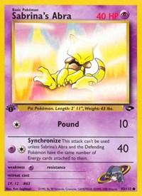 Sabrina's Abra (93) (093/132) [Gym Challenge]