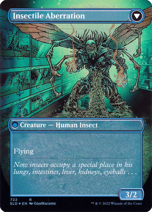 Delver of Secrets // Insectile Aberration (722) [Secret Lair Drop] [Borderless] Reverse