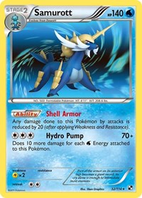 Samurott (32) (32/114) [Black and White]