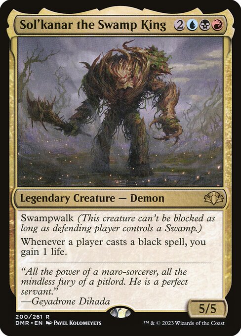 Sol'kanar the Swamp King (200) [Dominaria Remastered]