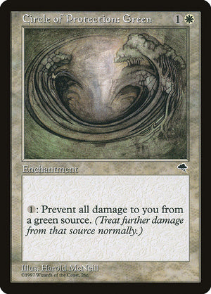 Circle of Protection: Green (10) [Tempest]