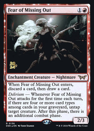 Fear of Missing Out (136s) [Duskmourn: House of Horror Promos]