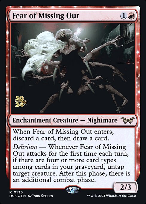 Fear of Missing Out (136s) [Duskmourn: House of Horror Promos]