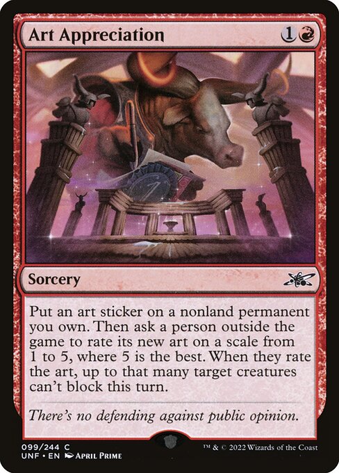 Art Appreciation (99) [Unfinity]