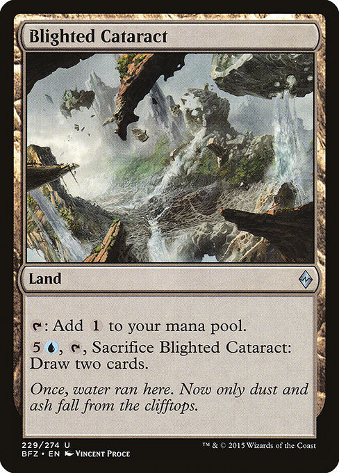 Blighted Cataract (229) [Battle for Zendikar]