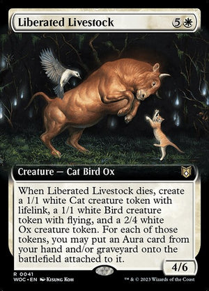 Liberated Livestock (41) [Wilds of Eldraine Commander] [Extended Art]