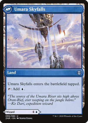 Umara Wizard // Umara Skyfalls (86) [Zendikar Rising] Reverse