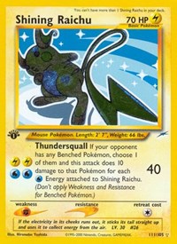 Shining Raichu (111/105) [Neo Destiny (Unlimited)]