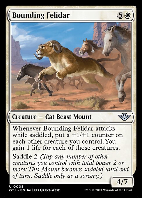 Bounding Felidar (5) [Outlaws of Thunder Junction]